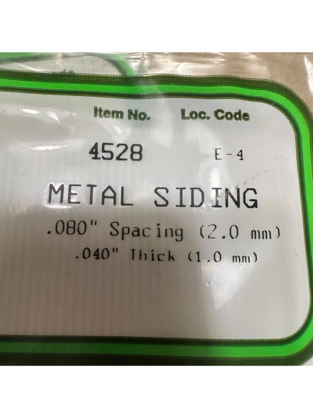Evergreen Scale Models Styrene Metal Siding Sheets Lot of 7 Assorted Sizes